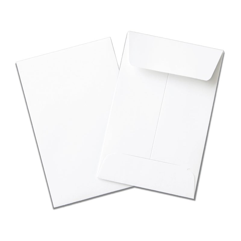 Guardian #1 Paper Coin Envelopes with Gummed Flaps, Pack of 500 Blank Small Envelopes for Gift Cards, Coins, Receipts, Stamps, Small Parts Storage, and More, 2 Â¼ Inches x 3 Â½ Inches, White - Image 1